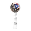 Puerto Rico Flag Retractable Badge -Cute Flag Badge Country Clip
