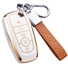 Key Fob Cover for Ford with Keychain Explorer Bronco Escape