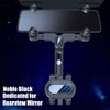 Rearview Mirror Car Phone Holder 360° Rotatable and Retractable Adjustable