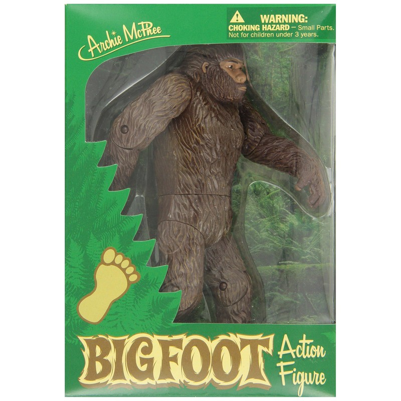 Archie Mcphee Bigfoot Action Figure Brown, Standard