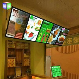 HKSIGN A3 Led Magnetic Menu Board Signs for Wall Mounted Restaurant Fast Food Advertising Backlit Light Frame