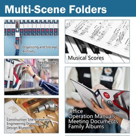 Inbabit Binder 1 Inch 3-Ring Binders with Label Holder for School Office Supplies D-Ring White View Binders Hold 150 Sheets & Fit 8.5"x11" for Letter Size Documents-Classic Collection (1Inch, 4Pack)