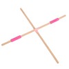 2pcs 31.5in Length Yoga Training Stick Beechwood Open Shoulder Back