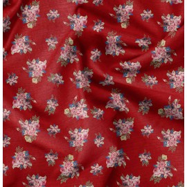 Soimoi Cotton Canvas Fabric Leaves & Floral Decor Fabric Printed metre 56 Inch Wide