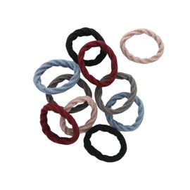 FRANCK PROVOST - Set di 10 elastici in schiuma intrecciati - Colori assortiti casuali - senza legami metallici - Hyper Stretch - Acconciatura facile - tutti i tipi di capelli