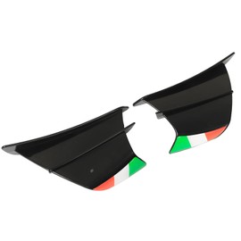 Colorfast Motorcycle Side Winglet 2 Pieces for Motorcycle (Black)