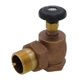 1-1/2" Steam Radiator Valve, Air Vent Temperature Control, FIP x Male Union Brass