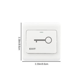 Button Switch Automatic Reset Release Switch Flush Mounted Door Release Button for Automatic Doors Access Control Systems and Doorbell Systems