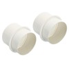 PATIKIL 4 Inch Backdraft Damper, 2Pcs PVC Ducting Hose Airflow
