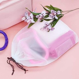 Translucent Strap Pouch XXL Travel Zipper Bag Luggage Organizer Traveler Travel Zipper Bag / 반투명 끈 파우치 XXL 여행지퍼백 캐리어정리 여행가 여행지퍼백