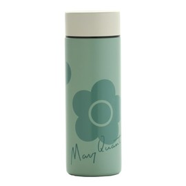 MARY QUANT 001273-0001-02 Stainless Steel Bottle, 10.1 fl oz (300 ml), Thermal, Cold Insulation, Ice Stop, Dull Pastel, Daisy (Green)