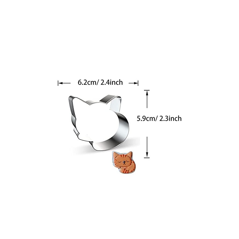 WJSYSHOP Cat Shape Cookie Cutter - I Small Size