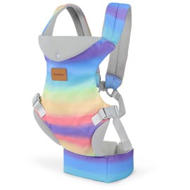 YooxArmor Baby Carrier Newborn to Toddler, Ergonomic Adjustable Toddler Carrier for 7-33 Lbs, Cozy Lightweight Infant Carrier with Neck Support, Baby Holder Carrier with Lumbar Support for Mom Dad