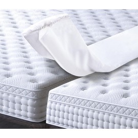 Vekkia Split King Gap Filler for Adjustable Bed, 12" Wider Bed Bridge, Twin to King Bed Converter Kit for Adjustable Beds & Guest Stays, Split Mattress Connector with Washable Cover (80”×12“)