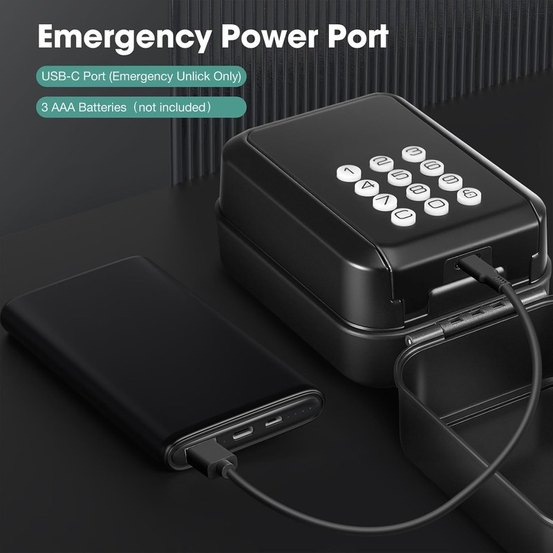 Thlevel Smart Key Lock Box Electronic Bluetooth Lock Box with