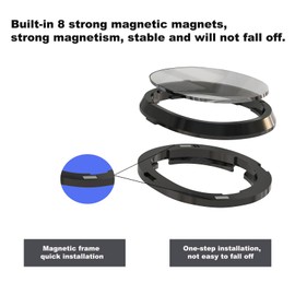 HMHAMA 1 Pair VR Magnetic Myopia Lens for Meta Quest 3 Lens, Anti-Blue Light Myopia Prescription Lens, VR Professional Myopia Glasses Accessories (-6.0D)