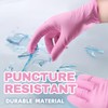 Beastek Nitrile Disposable Gloves, 4 mil Pink Powder-Free Latex-Free Medical