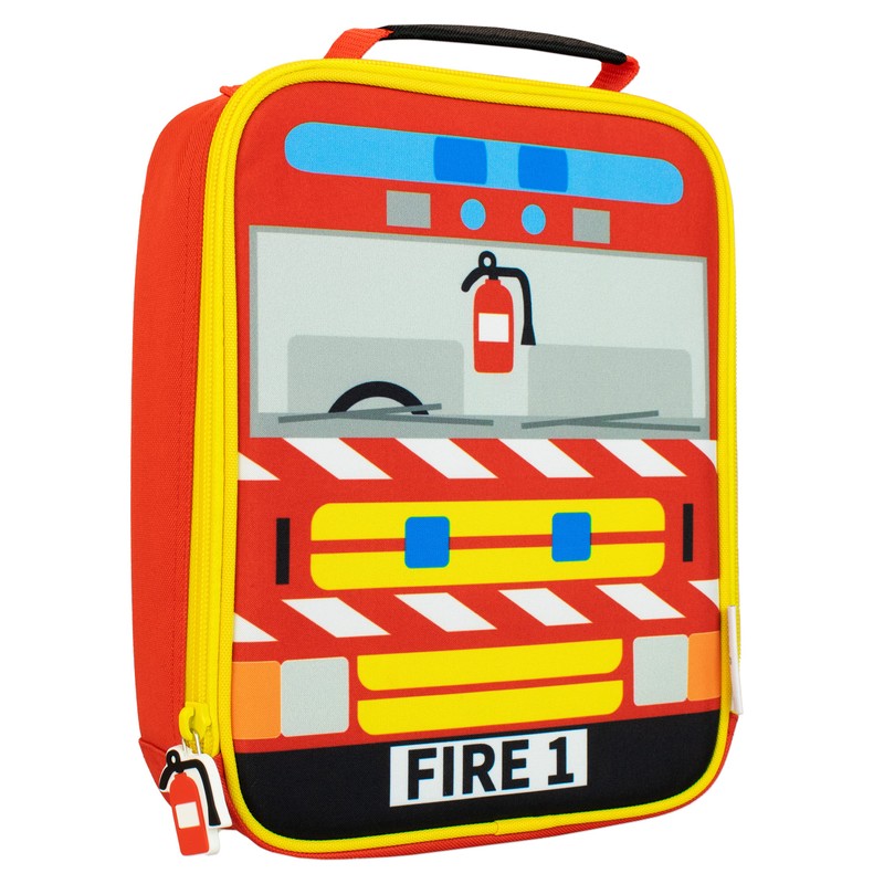 Harry Bear Kids Lunch Bag Fire Engine Red