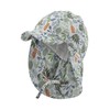 Sterntaler Boys' Peaked Cap with Neck Protection Printed with Leaves