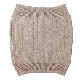 Unisex Warm Soft Cashmere Waist Warmer Wool Warming Belt Elastic Lower Waist Support (Camel)