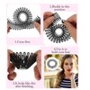 Pack of 4 Full Circle Stretchy Comb Circular Plastic Hair