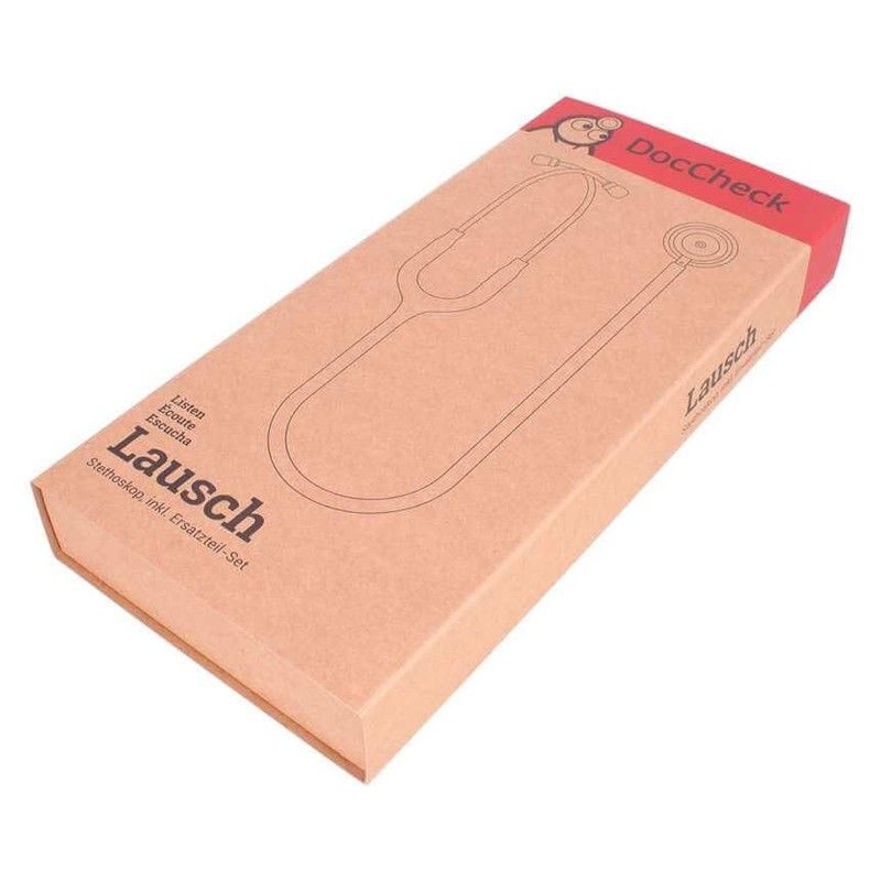 DocCheck "Lausch" Stethoscope - Double Head Chestpiece, Thick-Walled Single Tube