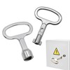 IRYNA 2Pcs Meter Box Key, Triangular Gas Electric Utility Meter