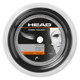 HEAD Unisex-Erwachsene Hawk Touch Rolle 120 Tennis-Saite, Anthracite, 17