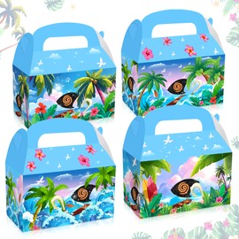 JeVenis Hawaii Moana Birthday Party Supplies Moana Party Popcorn Boxes Moana Party Favors Treat Goodies Sweets Favors Bags Boxes for Birthday Baby Shower