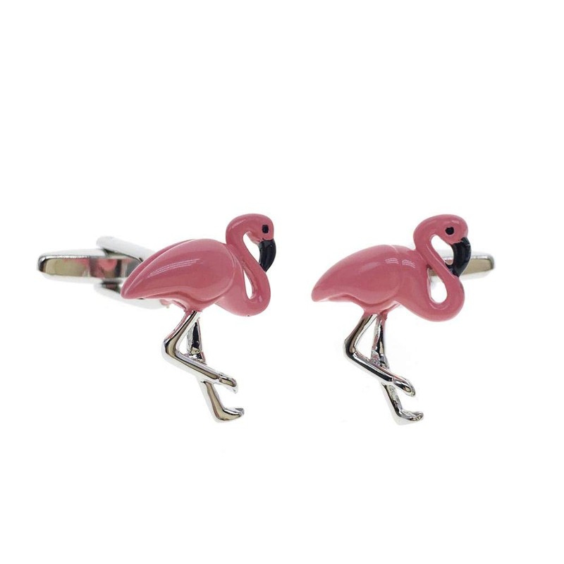 Cuff-Arts Cufflinks for Men Flamingo Cufflinks with a Gift Box