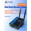 PUSR Industrial Grado Dual Band WIFi5 Wireless Client Modbus Gateway