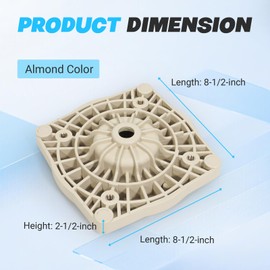 356012 Seal Plate, Almond Mounting Plate for Pentair SuperFlo Pool Inground Pump, for SuperFlo VS/VST Variable Speed Pump, for Pinnacle High Flow Pump, for Sta-Rite Supermax Pump (1 Year Warry-Free)