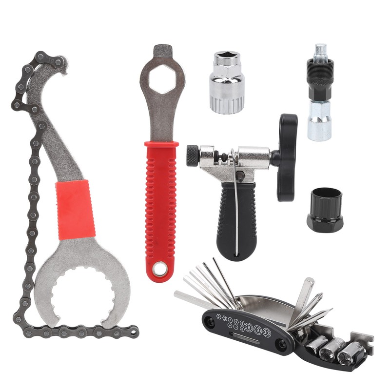 7Pcs Multifunctional Bicycle Chain Wheel Tool Set Mountain Bike Repair