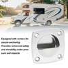59x59mm Flush Pull Recessed Sliding Pull Handle 316 Stainless Steel
