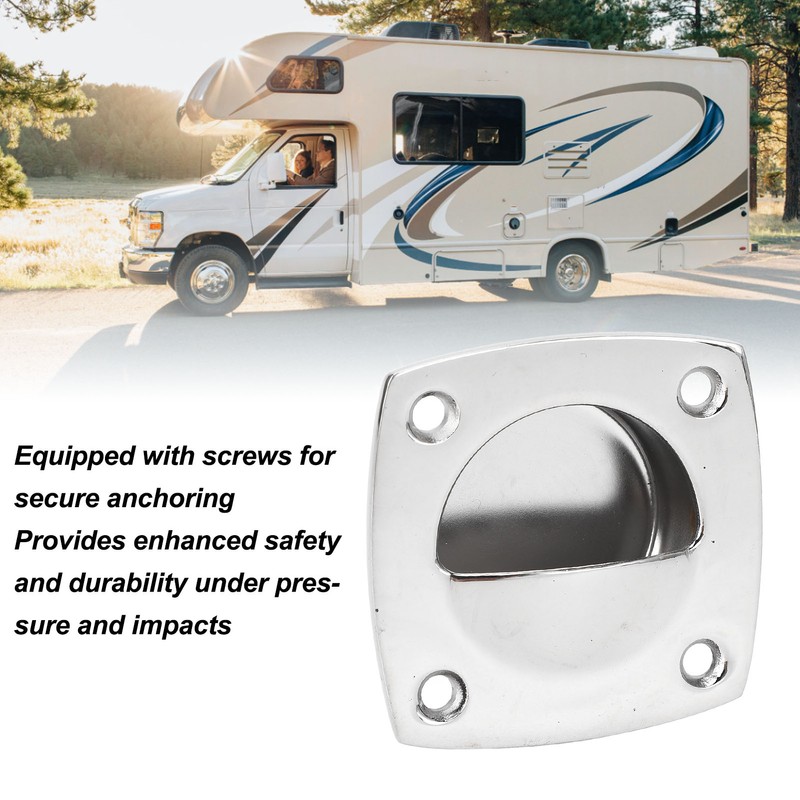 59x59mm Flush Pull Recessed Sliding Pull Handle 316 Stainless Steel