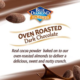Blue Diamond Almonds Blue Diamond Almonds Dark Chocolate Cocoa Dusted Snack Nuts, 100 Calorie Packs, (Pack of 1, 32 Count Toal)
