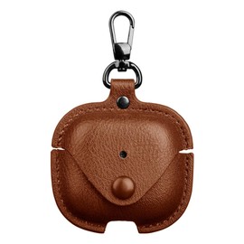 KANOYO Compatible AirPods 4 Case, AirPods 4 Cover, PU Leather, Italian Leather Airpods 4 Protective Case, Airpods 4, Full Protection, Shockproof, Front LED Lamp Viewing, Wireless Charging, Convenient