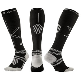 STOX Energy Socks, Laufsocken Damen, Kompressionklasse 23-32 mmHg, Ultradünnes Fußbett, Kompressionsstrümpfe, Running Kompressionssocken, Stützstrümpfe, Thrombosestrümpfe, Kompression