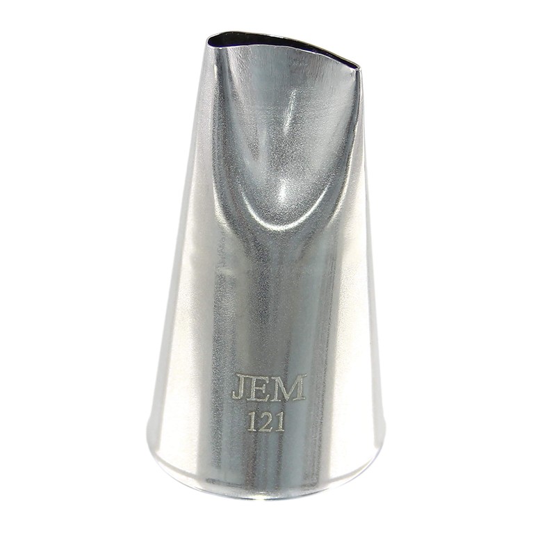 JEM NZ121 Decorating Tip Medium Petal/Ruffle Nozzle, Standard, Silver