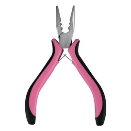 GlamorDove Hair Extension Pliers with 3 Holes Mini Pliers for Micro Nano Rings Beads Opener and Removal Tool Microlink Pliers Micro Rings Extensions Hair Styling