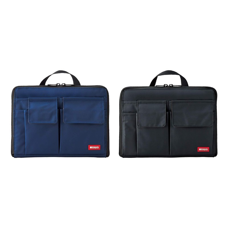 Lihit Lab A7558-11 Bag-in-Bag, Wide Type, A5, Indigo