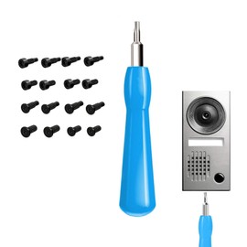 T6/T15 Torx Safety Bits Screwdriver Replacement Set for Ring Doorbell Bells - Includes 16 Safety Screws, Safety Screwdriver for Repair SNES, NES, N64, GameBoy, Magnetic Screwdriver
