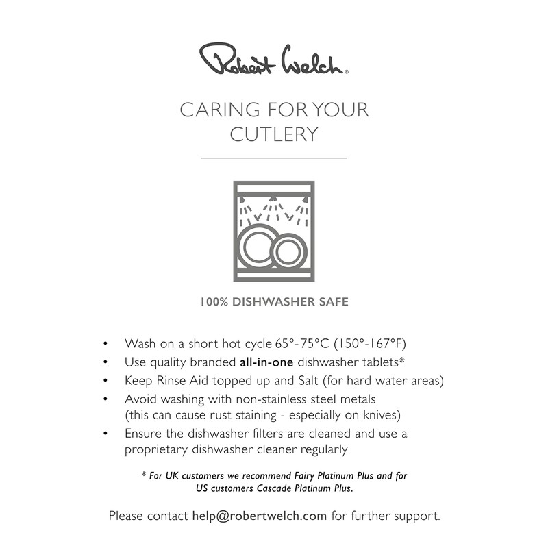 Robert Welch Iona Bright, 7 Piece Cutlery Place Setting. Made