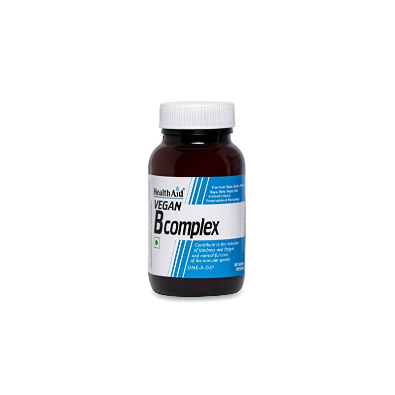 HealthAid Vegan B-Complex Tablets - (Pack of 60 Tablets)