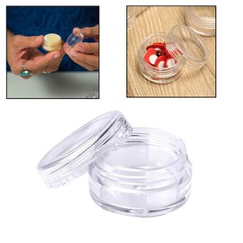 Medsuo Medsuo 20PCS 5ml Clear Sample Pots Empty Small Travel Containers Leak Proof Refillable Cosmetic Jars Makeup Sample Containers with Lid, Storage Pot for Lip Balm Scrub DIY Cosmetic