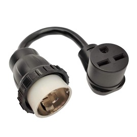 Parkworld 885569 Shore Power 50A Male SS2-50P to 6-30R Welder Right Angle Female 30A Adapter Cord