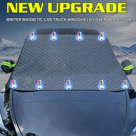 CHUSYYRAY Car Windshield Cover For Ice and Snow with Side Mirror Cover Heavy For Toyota A+