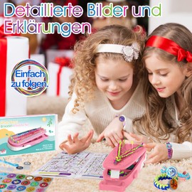 Euclidean Cube Make Your Own Friendship Bracelet, Whale Shaped DIY Jewellery Craft Sets Craft for Girls Aged 8-12, Bracelets Make Your Own Children's Craft Sets