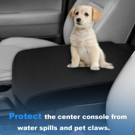 DEYTOP Center Console Cover for Toyota Tundra 2007-2013 Accessories Car Armrest Cover for Toyota Sequoia 2008-2022 Accessories Anti-scratch Leather Armrest Protector (Neoprene, 2007-2013)