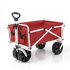 YSC Folding Beach Wagon – Collapsible Cart with Wheels –